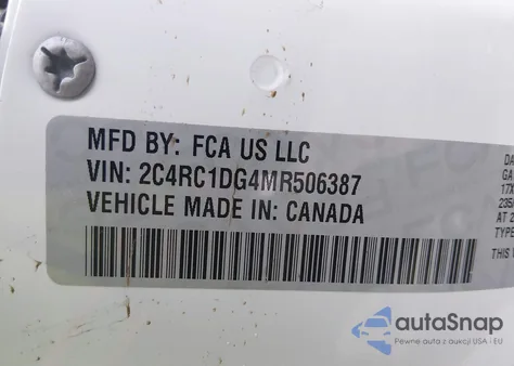 2021 Chrysler Voyager Lxi from USA, damaged, VIN 2C4RC1DG4MR506387